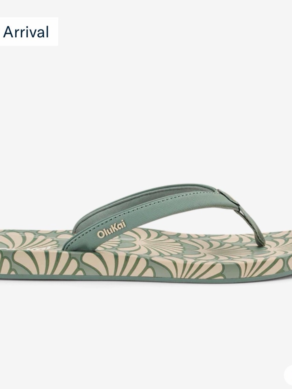 Olukai Women's Uiki Water-Friendly Beach Sandals, Size US 10, Silver Pine